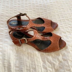 Fendi Leather Sandals Size 37